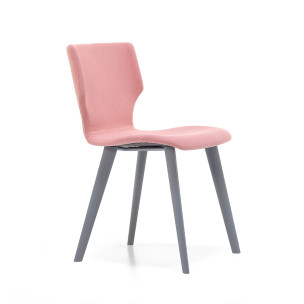Стул Pop 2411 Pink/Grey (2411.125SE RAL7042)